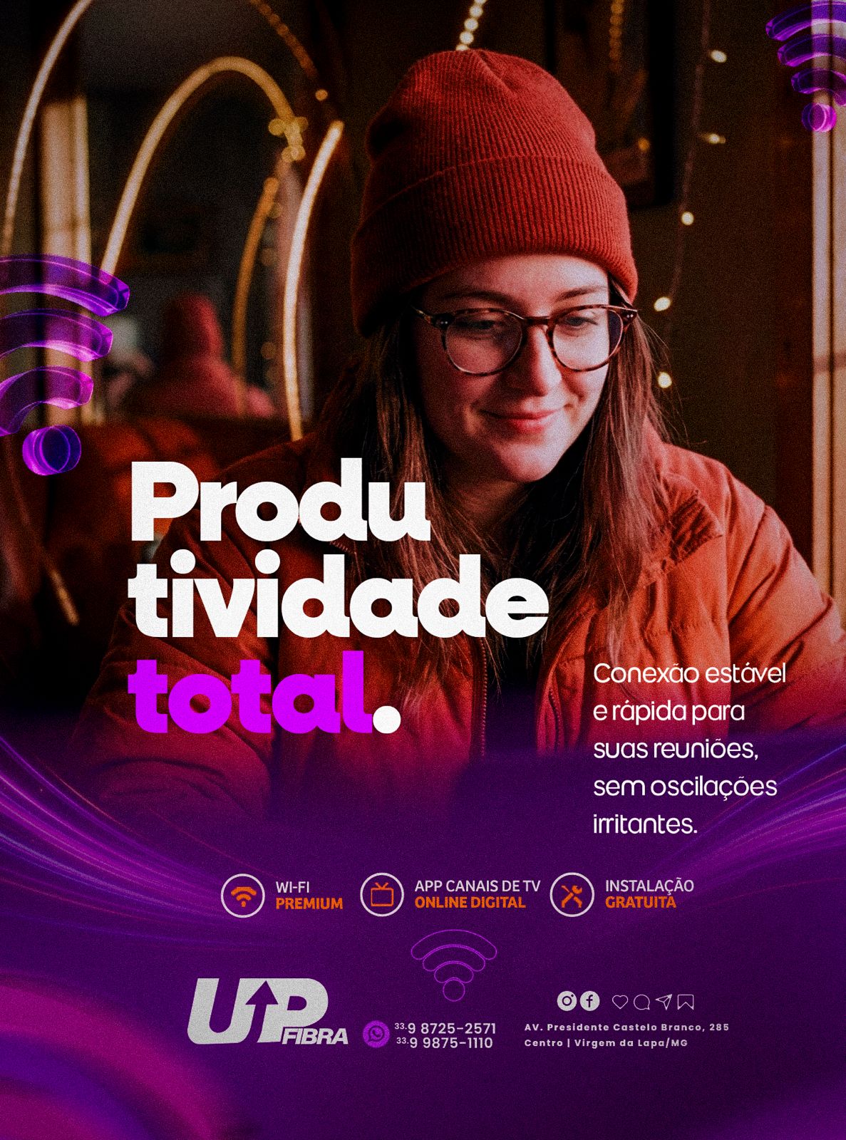 Arte UP Fibra produtividade total